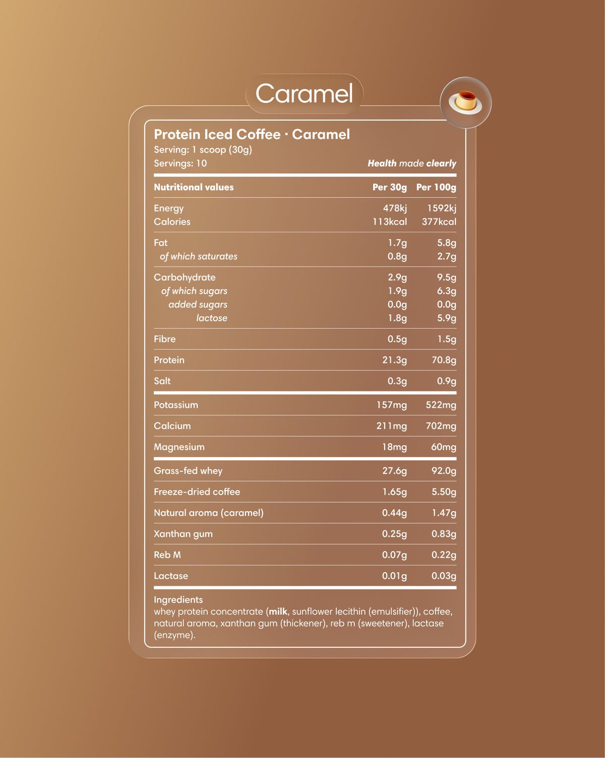 Protein-Eiskaffee