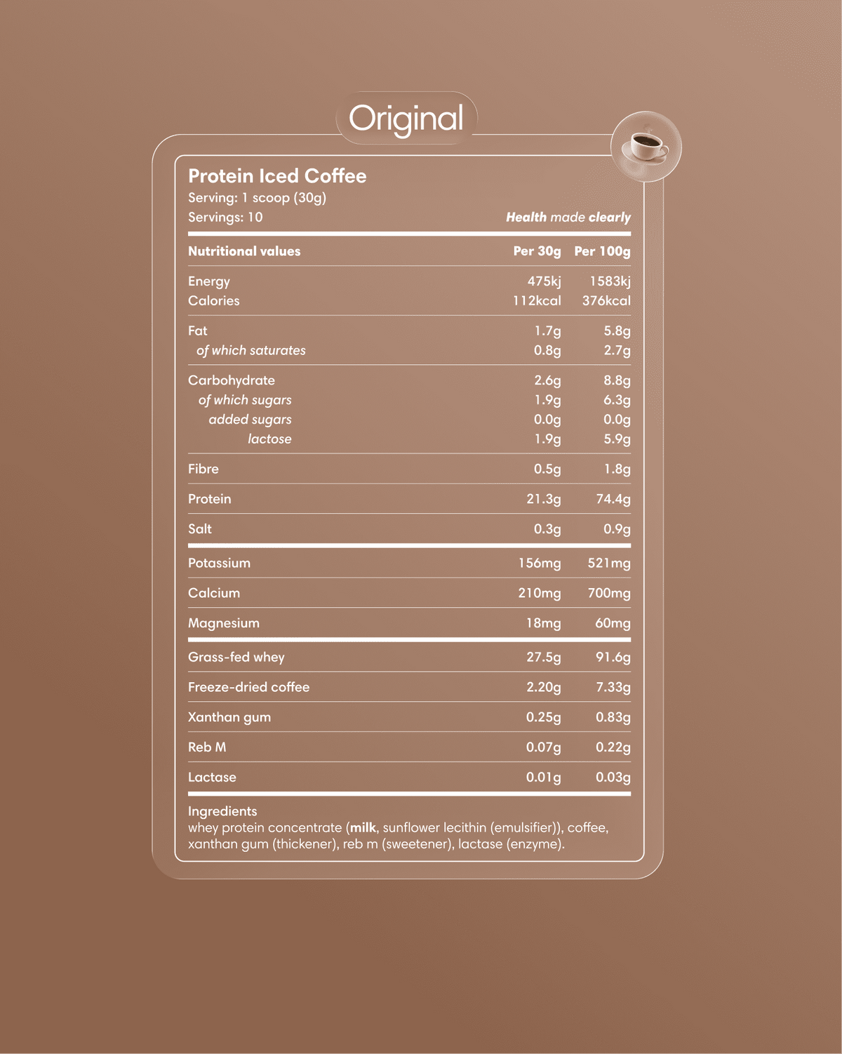 Protein-Eiskaffee