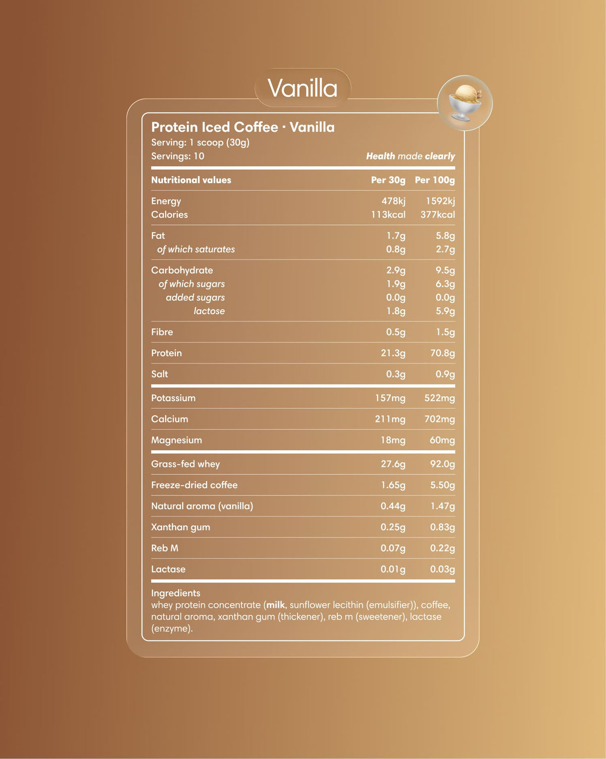 Protein-Eiskaffee